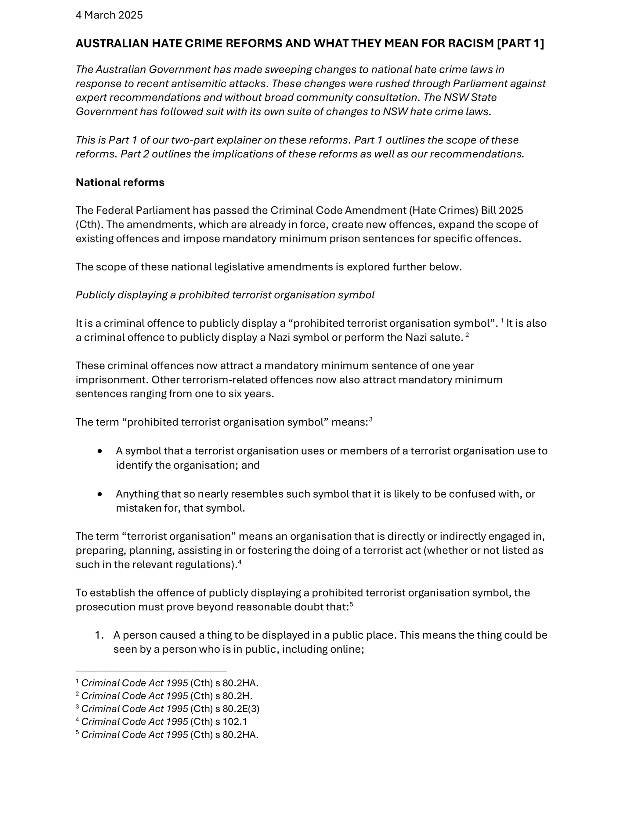 Human rights choked out by new hate crime laws