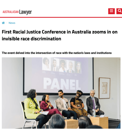 First Racial Justice Conference in Australia